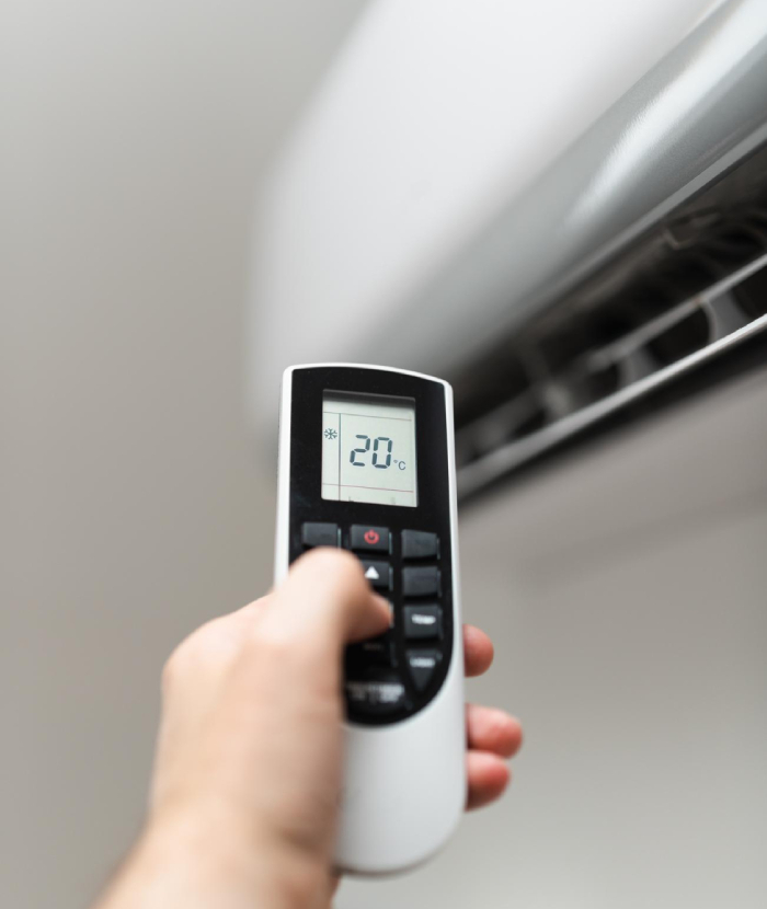 Réglage d’une climatisation murale avec télécommande