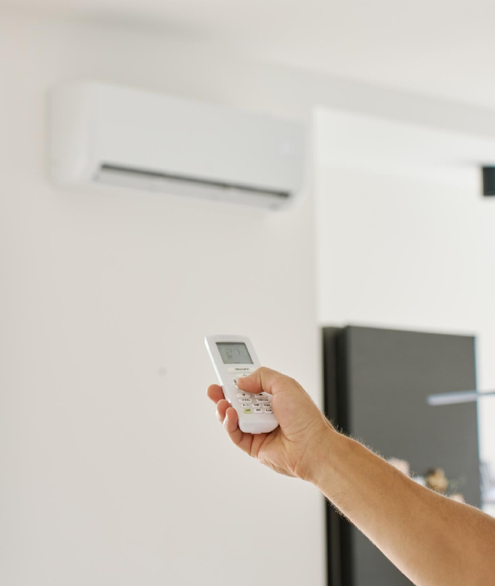 Télécommande de climatisation réglée à 20 °C
